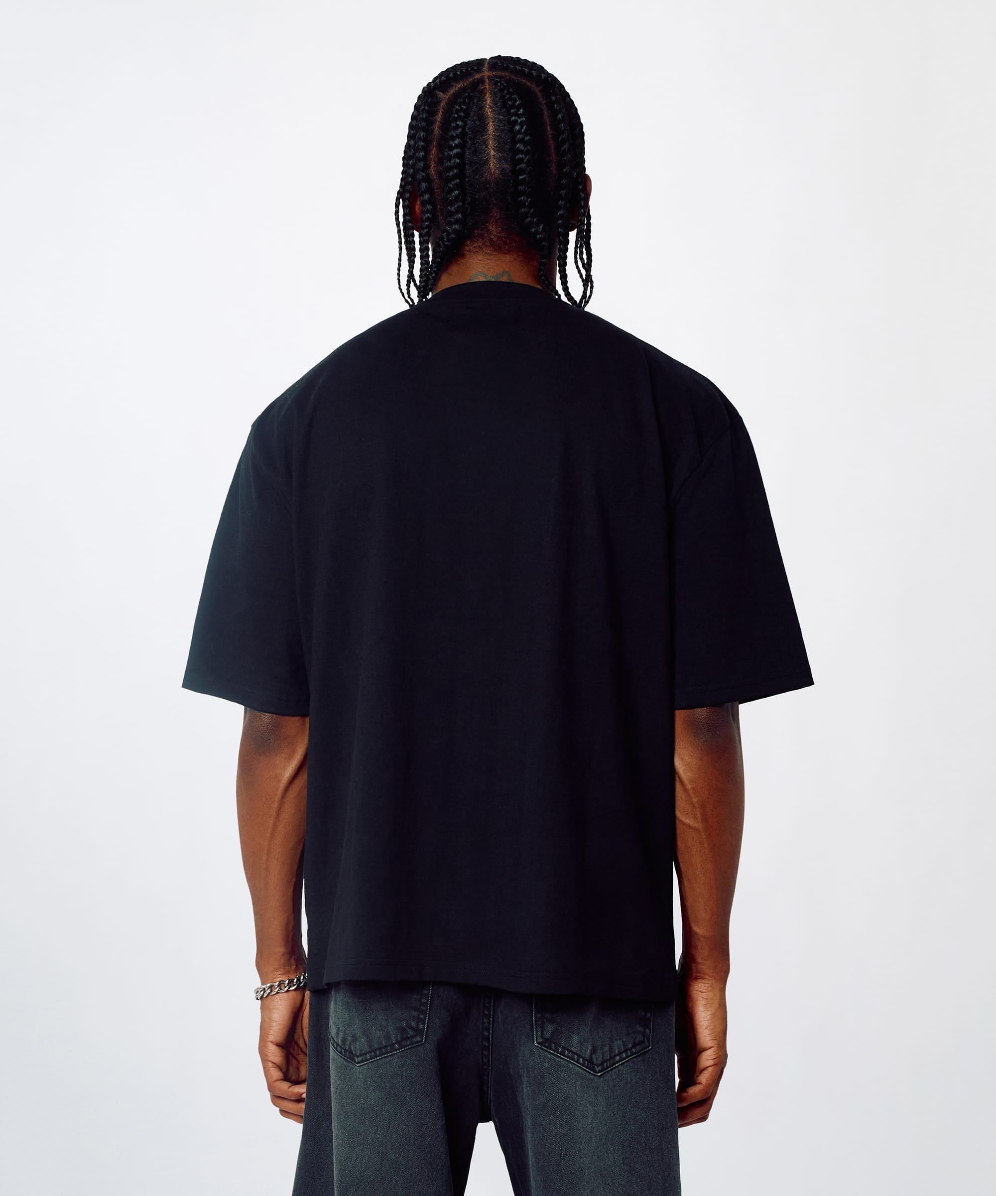 Forgives Embroidered Tee - Black