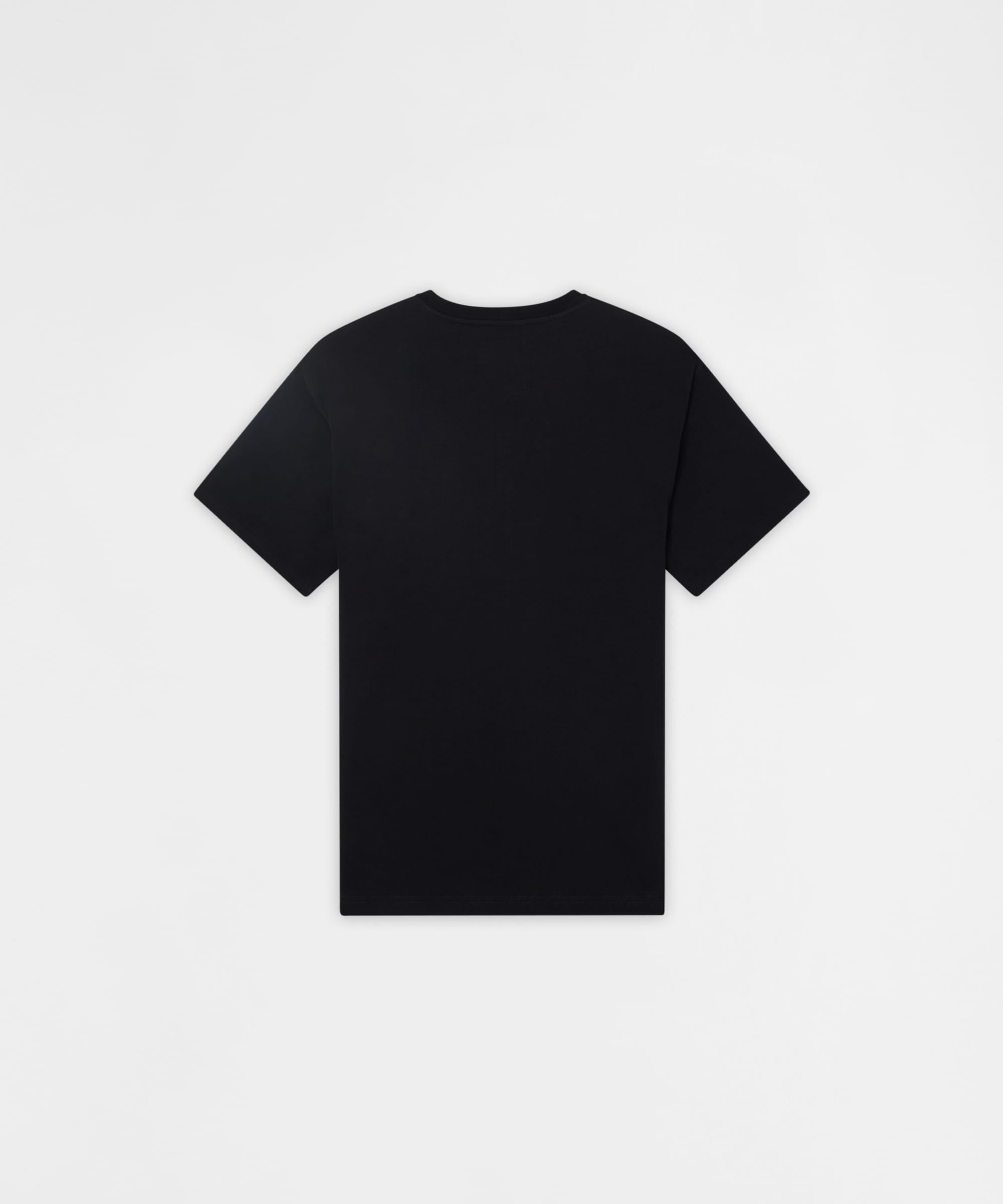 Fast Life Chenille Embroidered Short Sleeve Tee - Black