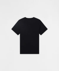 Fast Life Chenille Embroidered Short Sleeve Tee - Black