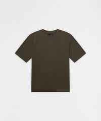 Essential French Terry Short Sleeve Tee - Olive Green