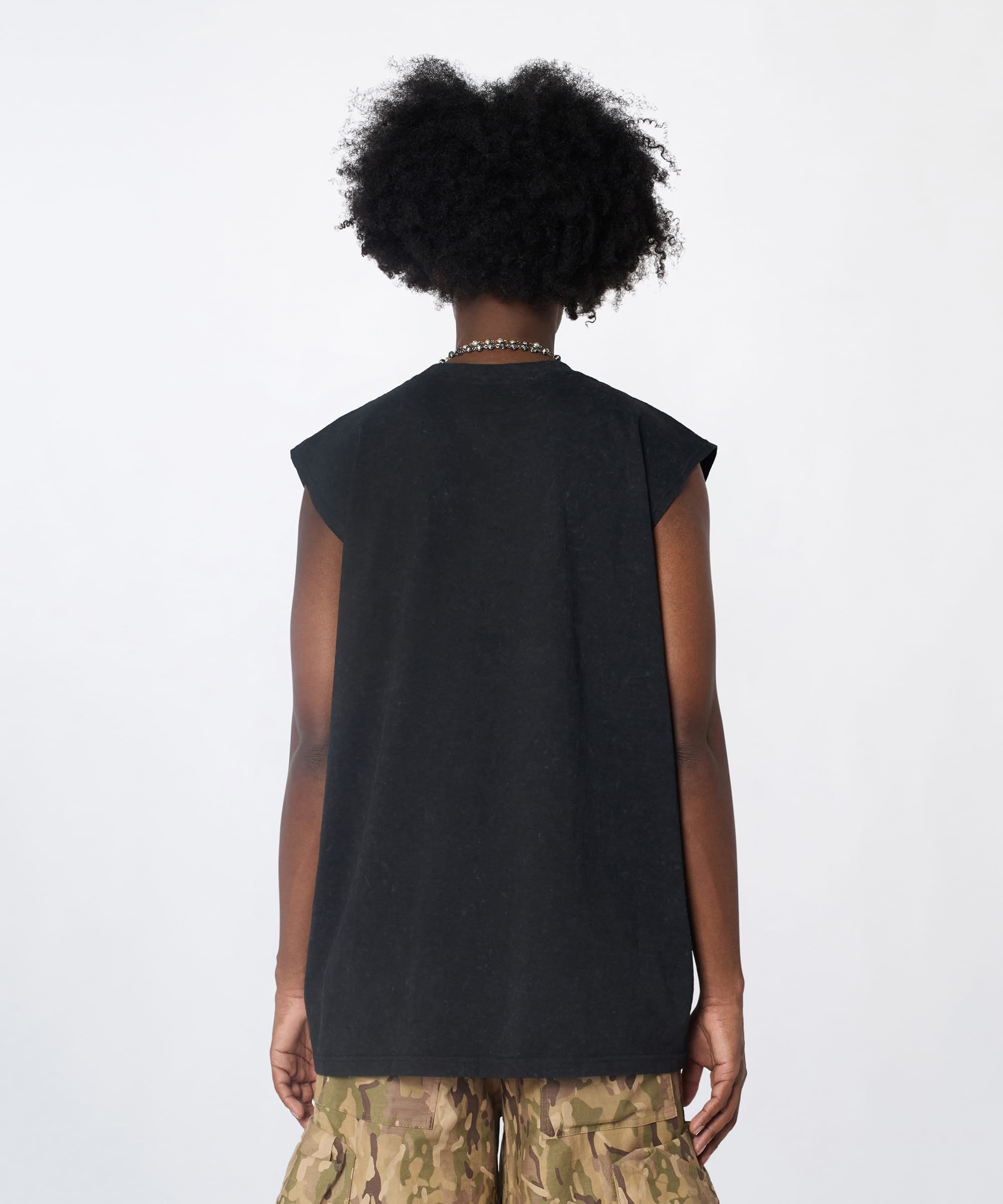 Built For Chaos Muscle Tee - Washed Black