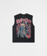 Built For Chaos Muscle Tee - Washed Black