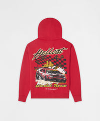 Hellcat Full Zip Hoodie - Red