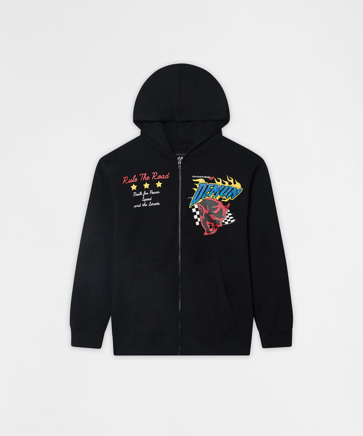 Dodge Demon Full Zip Hoodie - Black
