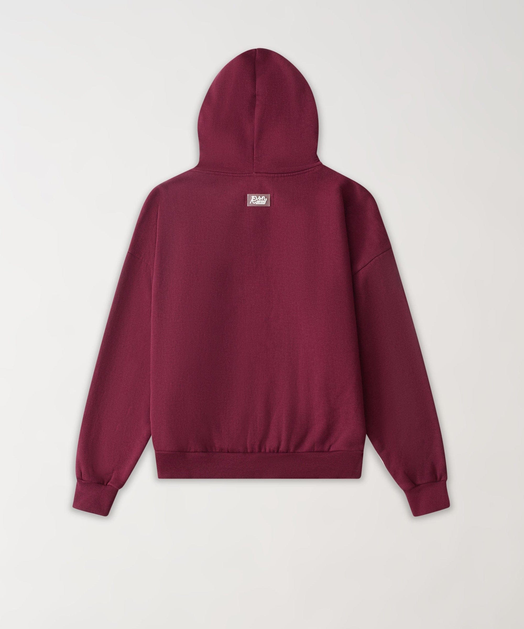 Essential Boxy Fit Zip Up Hoodie - Mauve