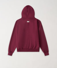 Essential Boxy Fit Zip Up Hoodie - Mauve