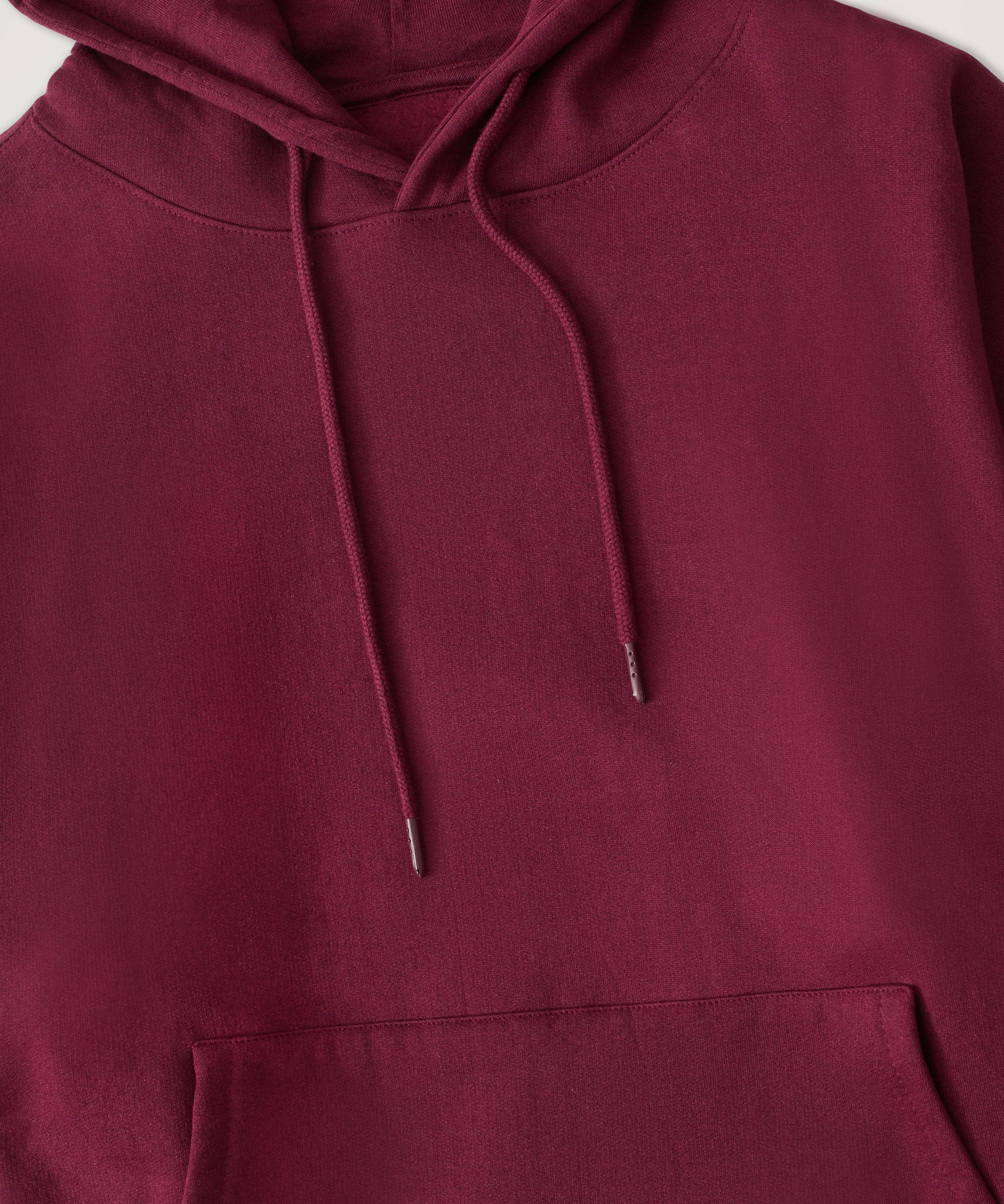 Essential Boxy Fit Zip Up Hoodie - Mauve
