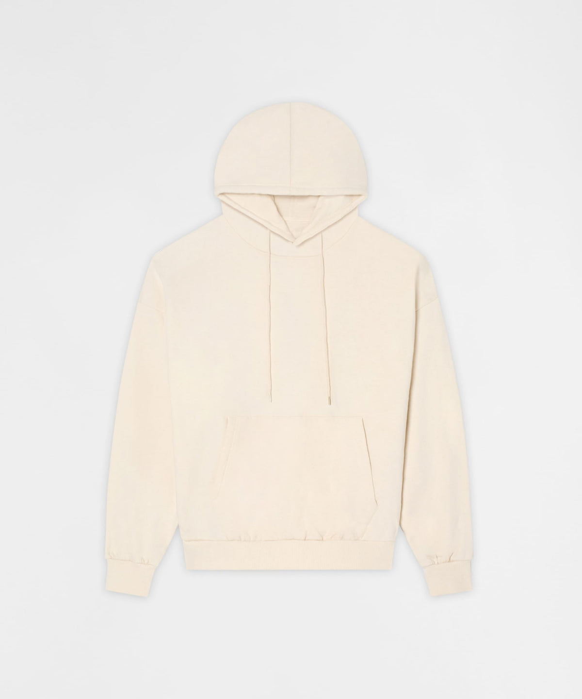 Essential Pull Over Boxy Fit Hoodie - Cream
