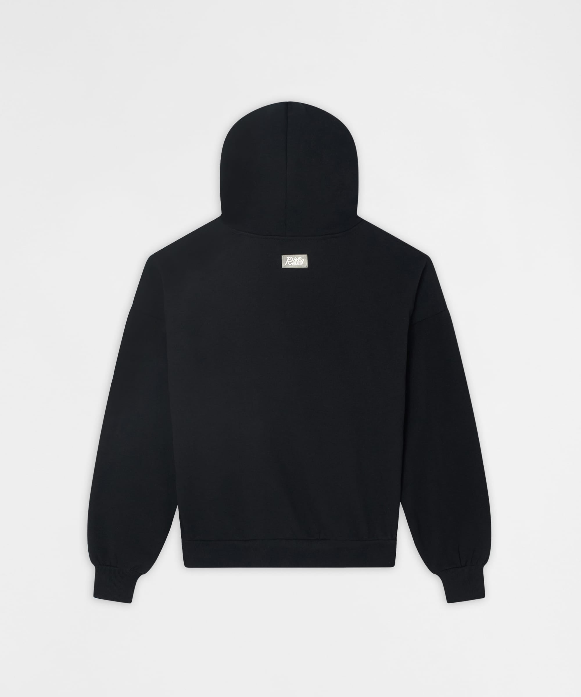 Essential Pull Over Boxy Fit Hoodie - Black