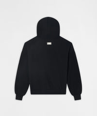 Essential Pull Over Boxy Fit Hoodie - Black