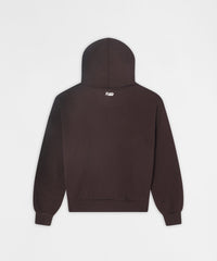 Essential Pull Over Boxy Fit Hoodie - Brown