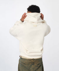 Essential Pull Over Boxy Fit Hoodie - Cream