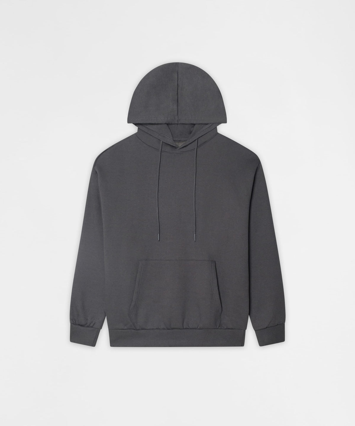 Essential Pull Over Boxy Fit Hoodie - Dark Grey