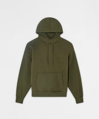 Essential Pull Over Boxy Fit Hoodie - Olive Green