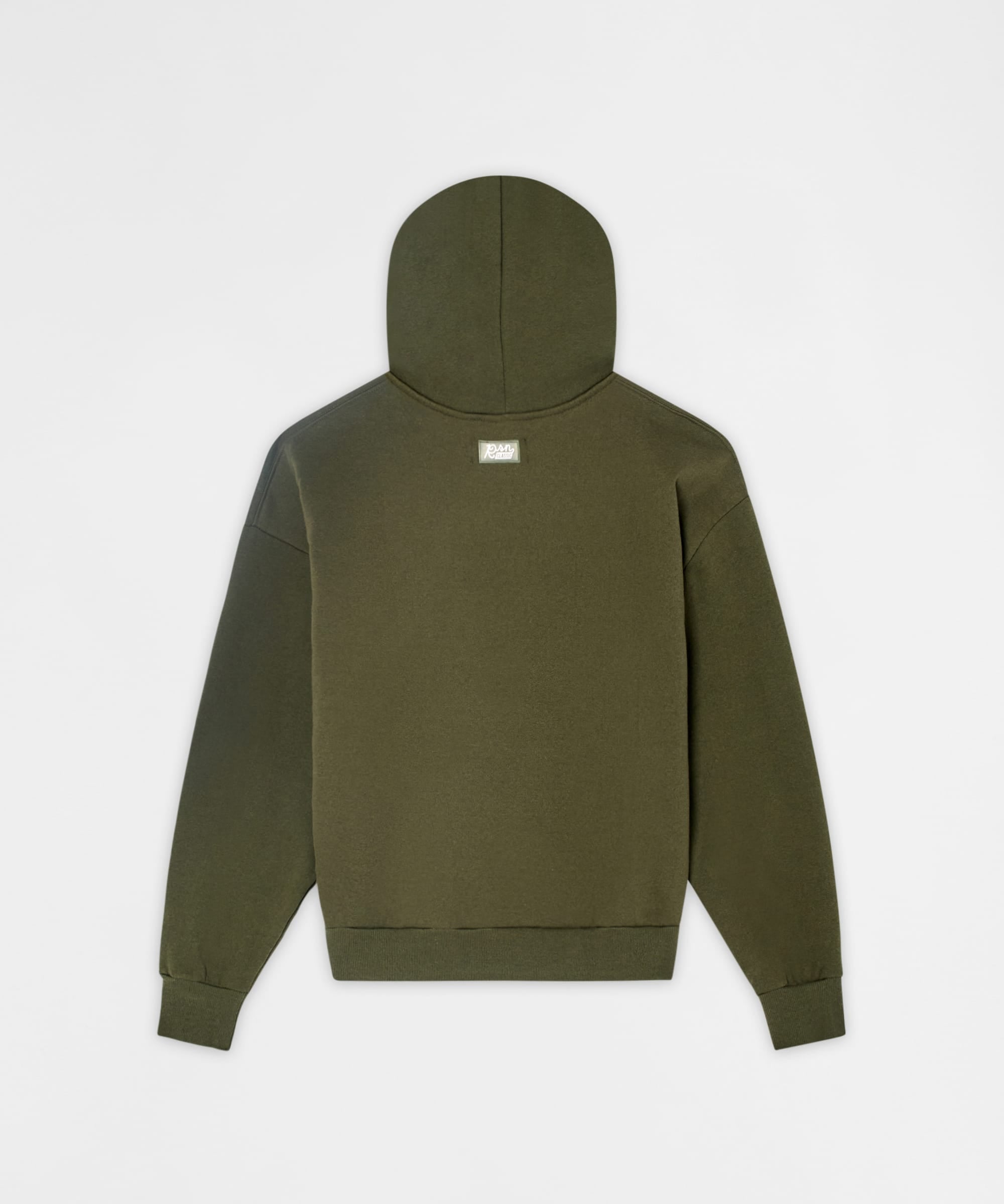 Essential Pull Over Boxy Fit Hoodie - Olive Green