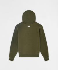 Essential Pull Over Boxy Fit Hoodie - Olive Green