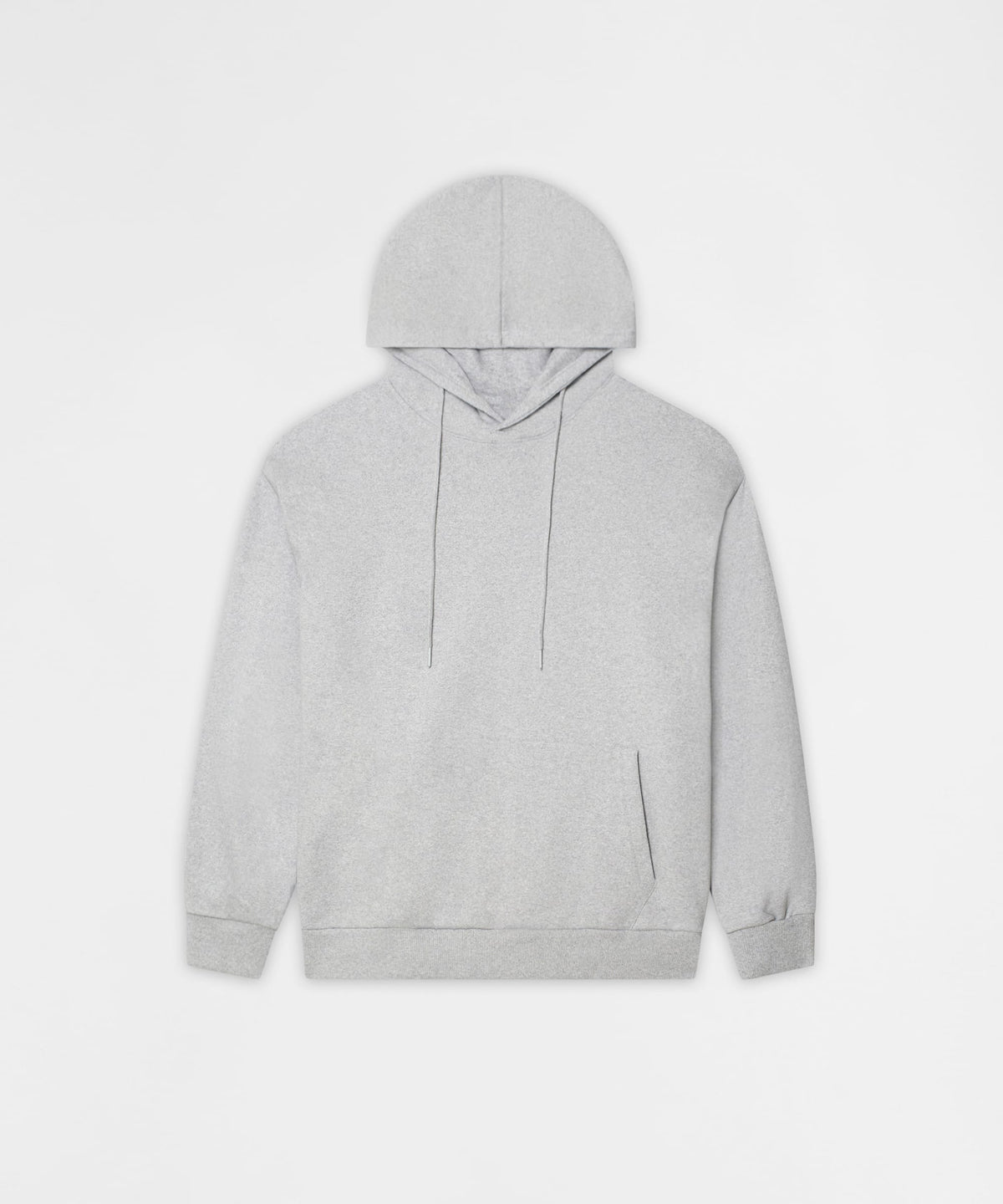 Essential Pull Over Boxy Fit Hoodie - Heather Grey