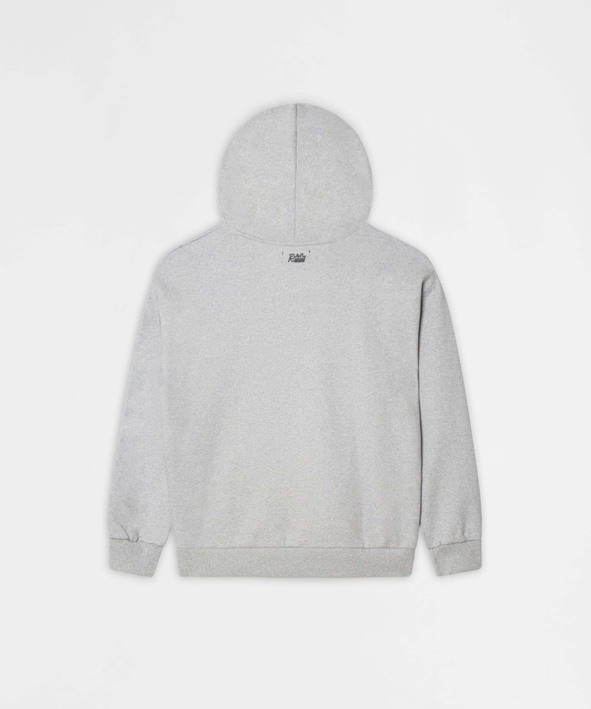 Essential Pull Over Boxy Fit Hoodie - Heather Grey