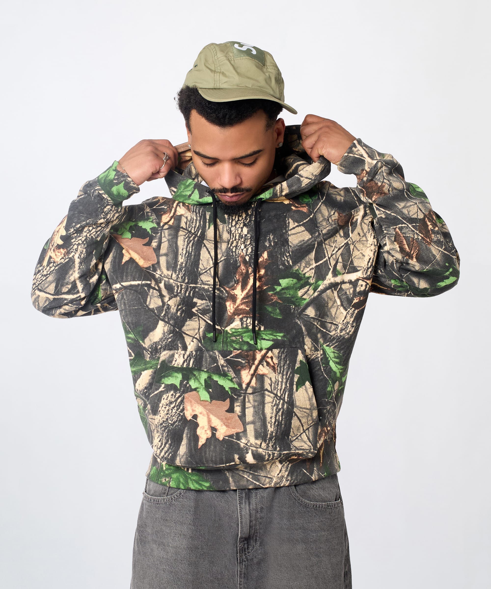 Essential Pull Over Boxy Fit Hoodie - Brown Tree