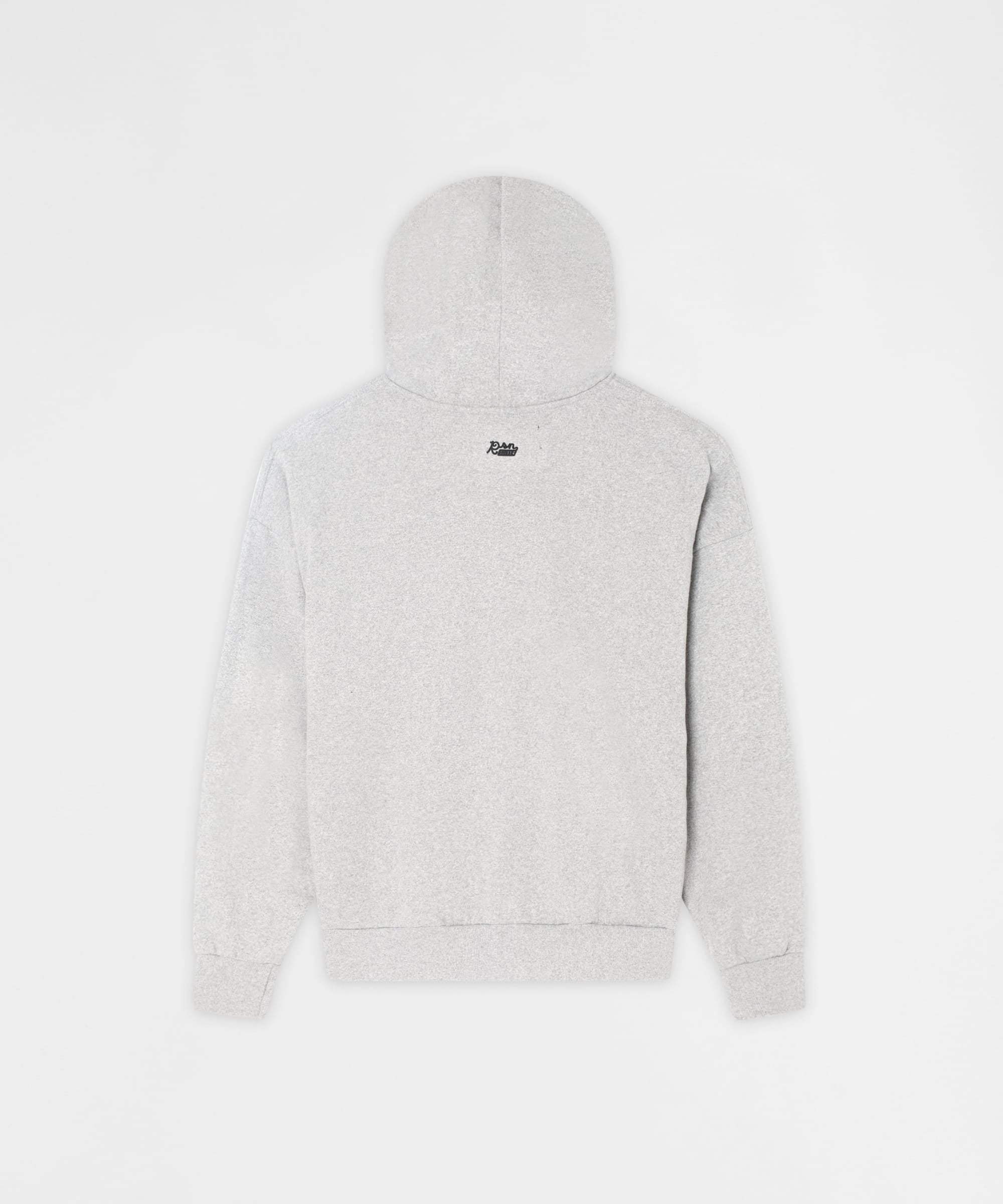 Essential Boxy Fit Zip Up Hoodie - Heather Grey