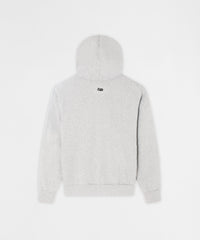 Essential Boxy Fit Zip Up Hoodie - Heather Grey
