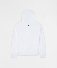 Essential Boxy Fit Zip Up Hoodie - White
