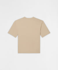 Cross Applique Short Sleeve Tee - Cream