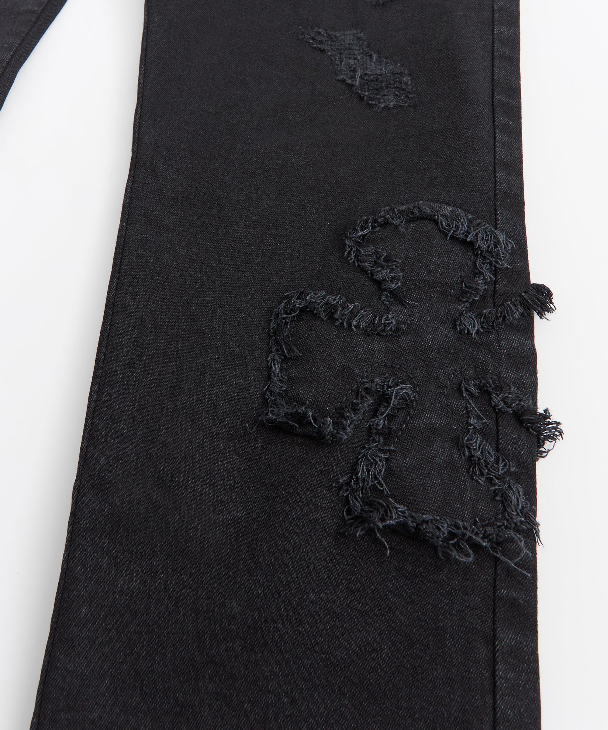 Chaos Distressed Skinny Jeans - Black