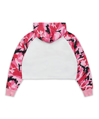 Baddie Camo Crop Hoodie
