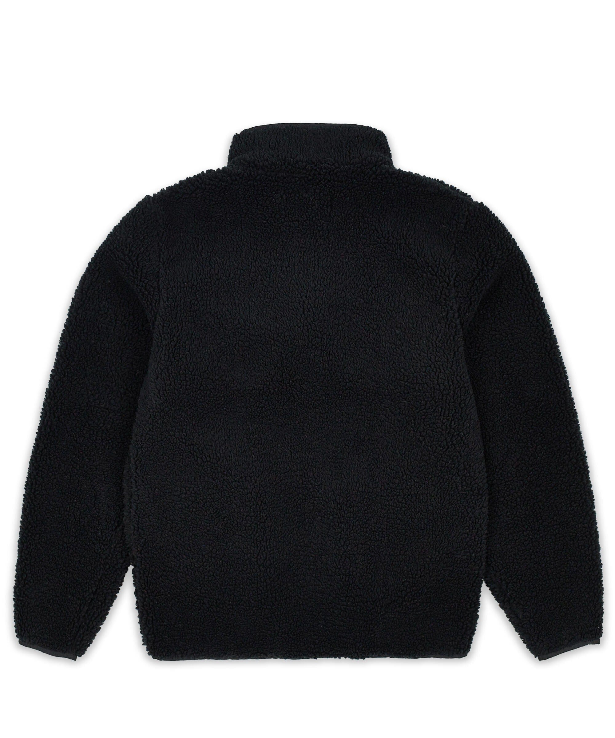 Chenille Patch Sherpa Fleece Zip Up