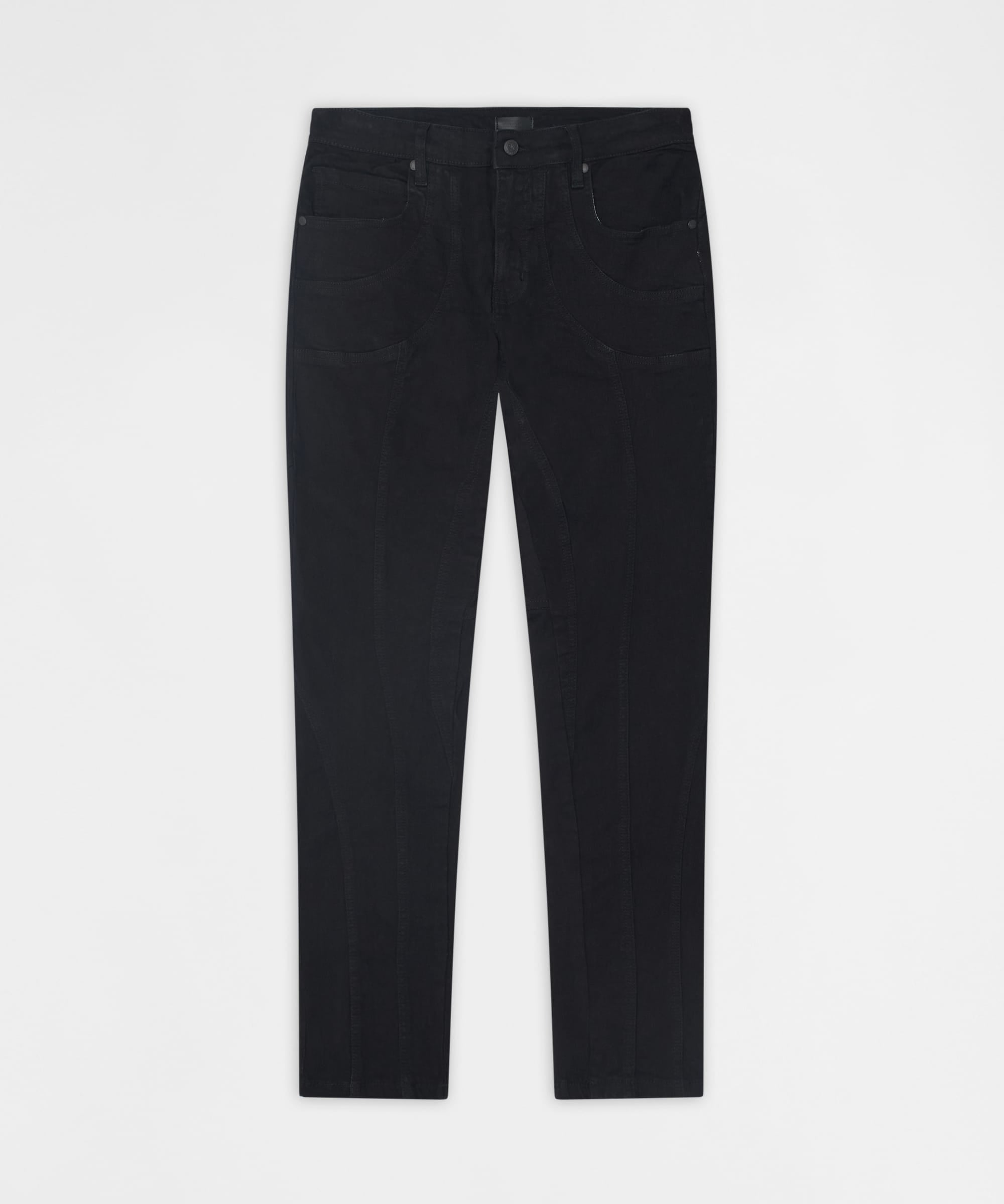 Classic Panel Skiny Jeans - Black