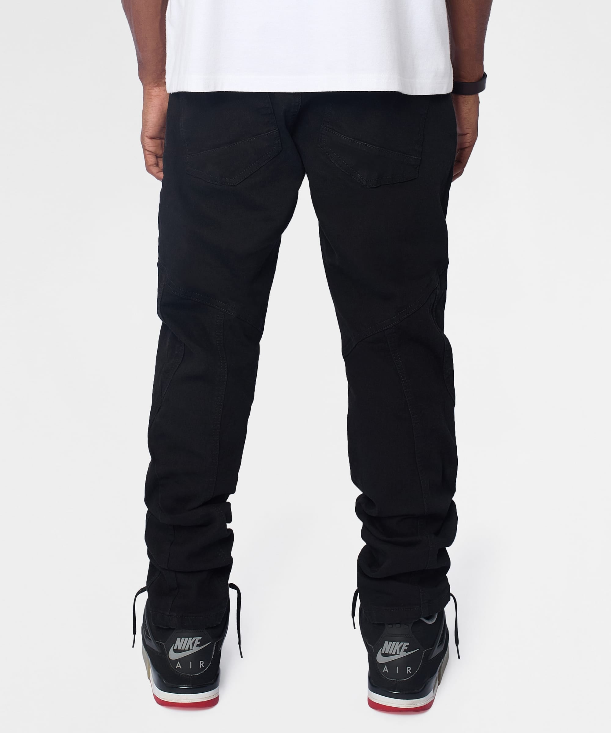 Classic Panel Skiny Jeans - Black