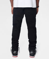 Classic Panel Skiny Jeans - Black