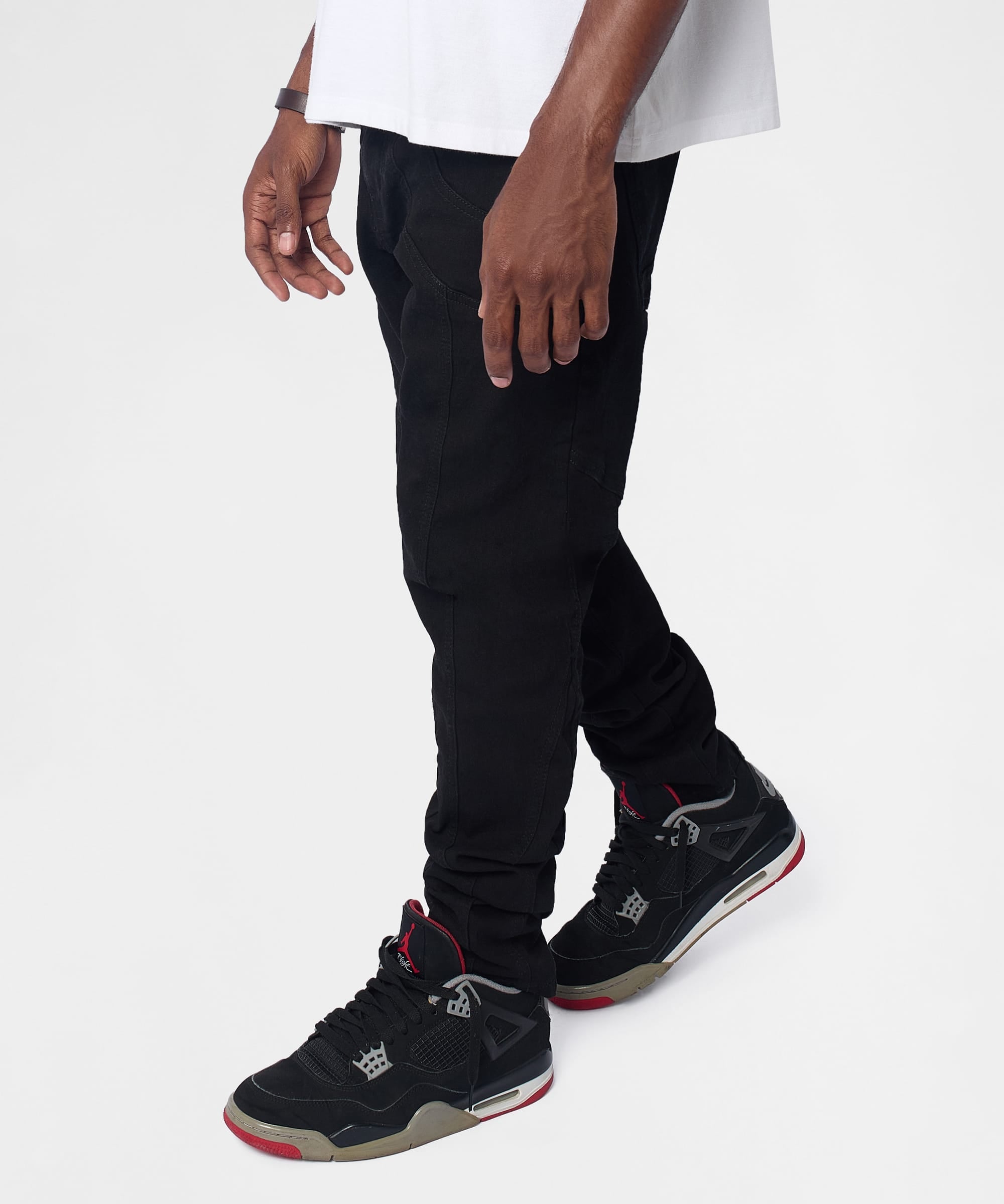 Classic Panel Skiny Jeans - Black