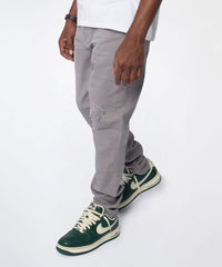 Essential Distressed Skinny Jean - Grey