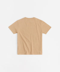 All We Trust Is Us Applique Short Sleeve Tee - Khaki