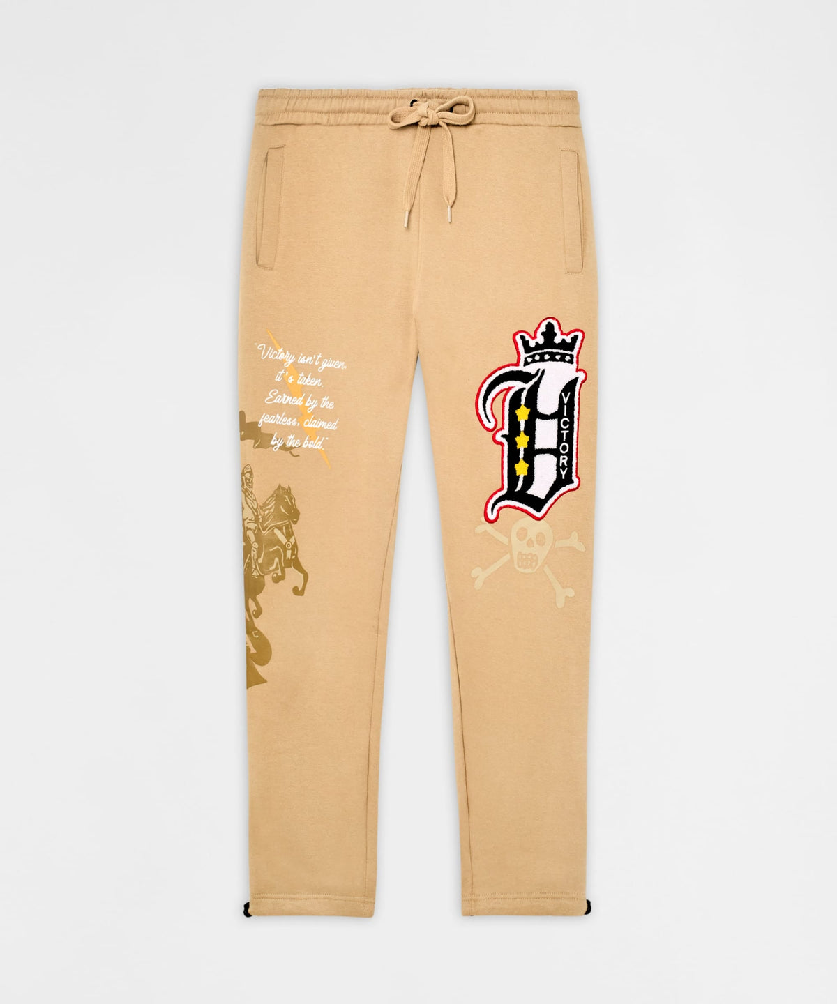 Chenille Fleece Sweatpants - Khaki