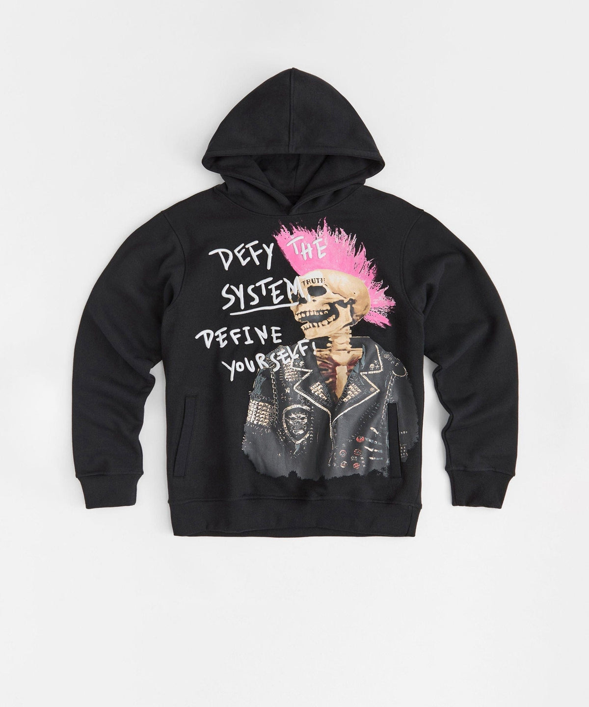 Define Embroidered Hoodie - Black
