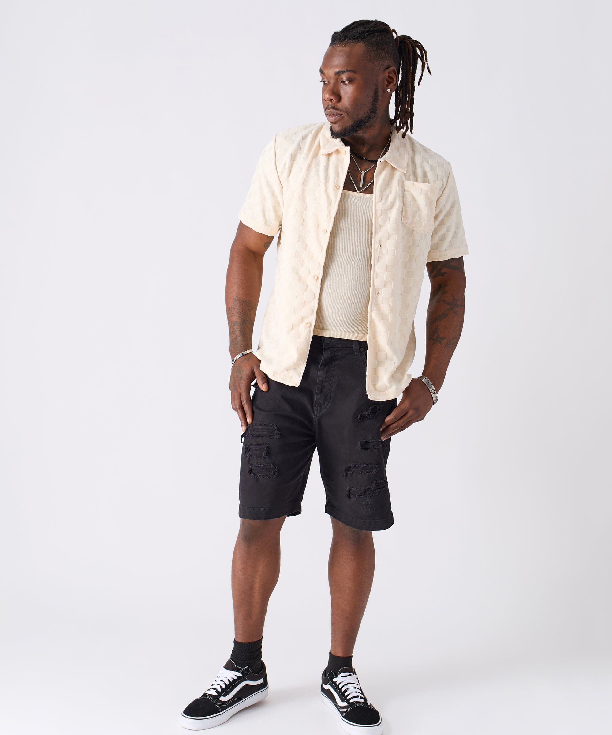 Checkerboard Towel Shirt