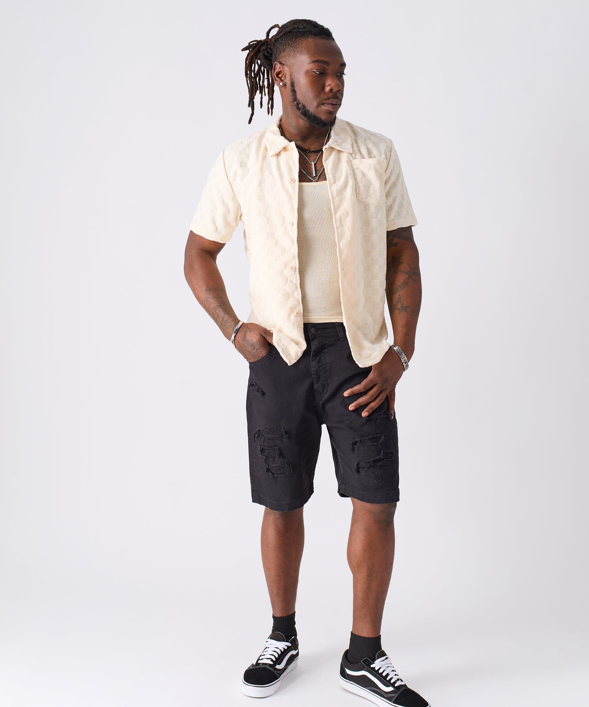 Checkerboard Towel Shirt