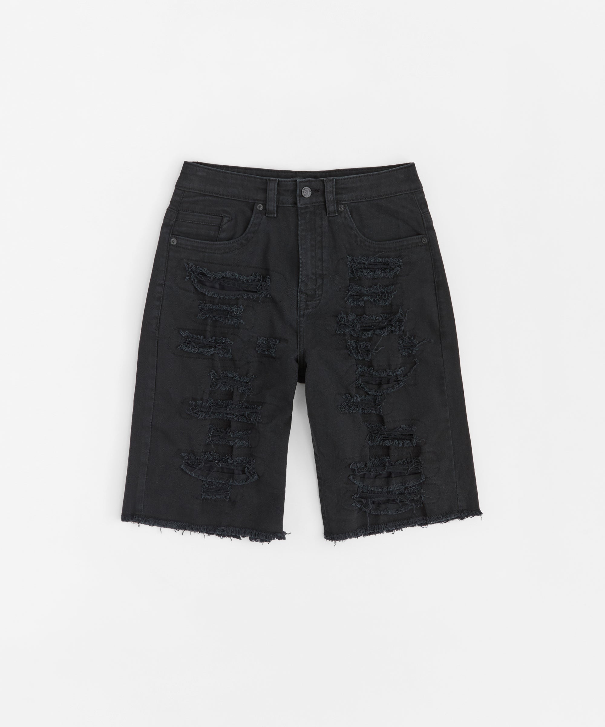 Destroyed Denim Shorts