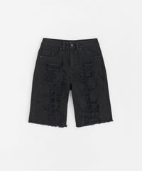Destroyed Denim Shorts