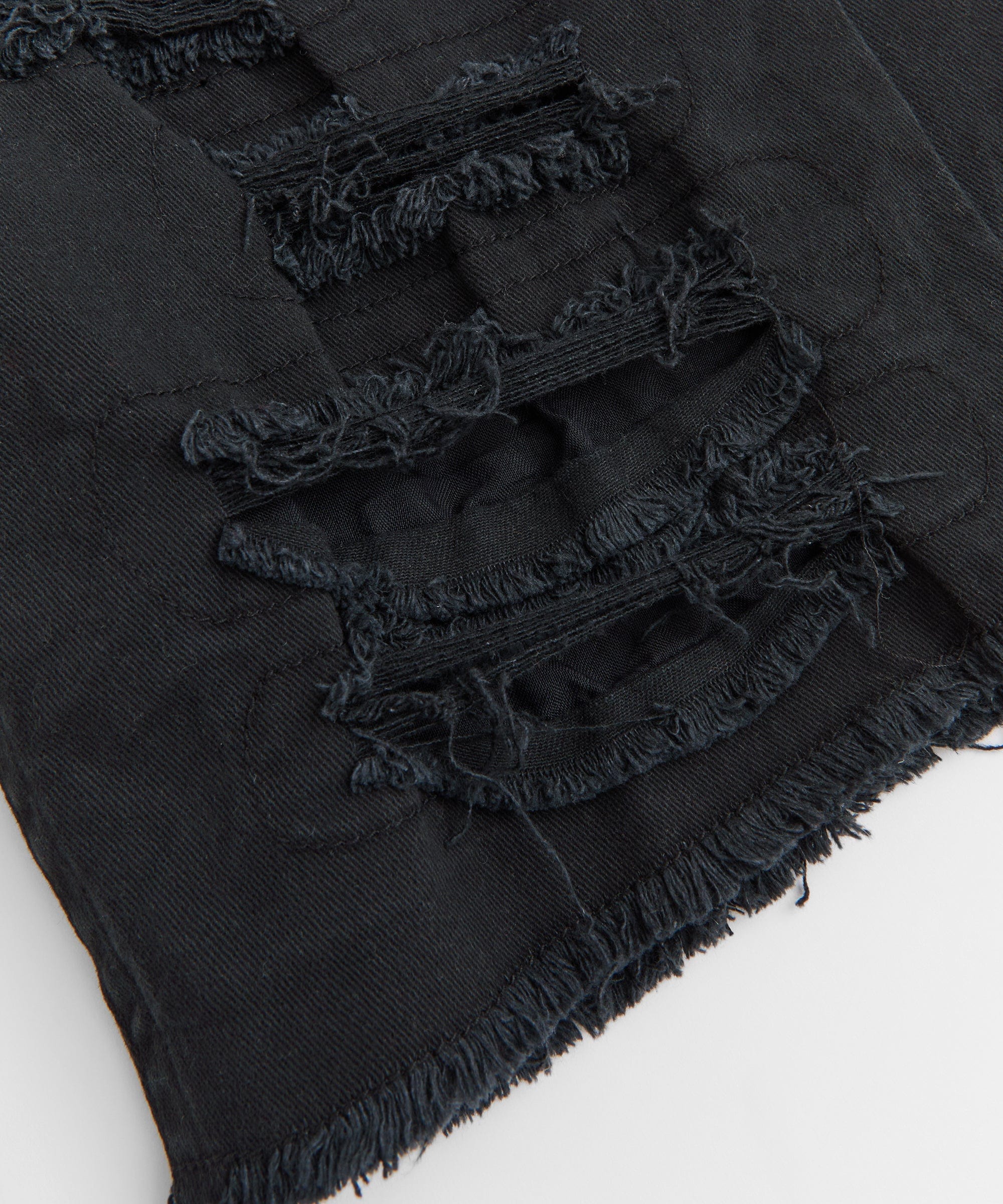 Destroyed Denim Shorts