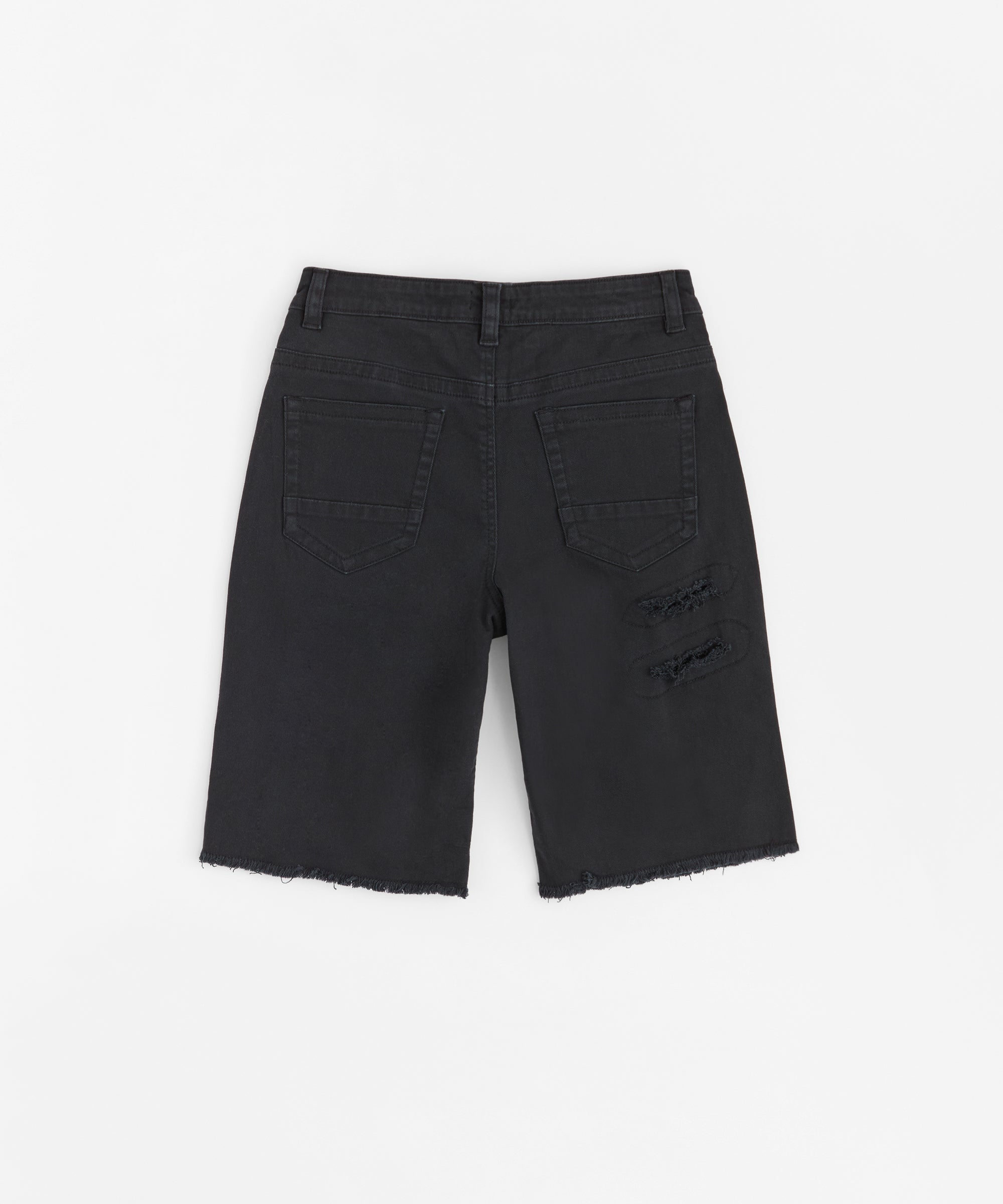 Destroyed Denim Shorts