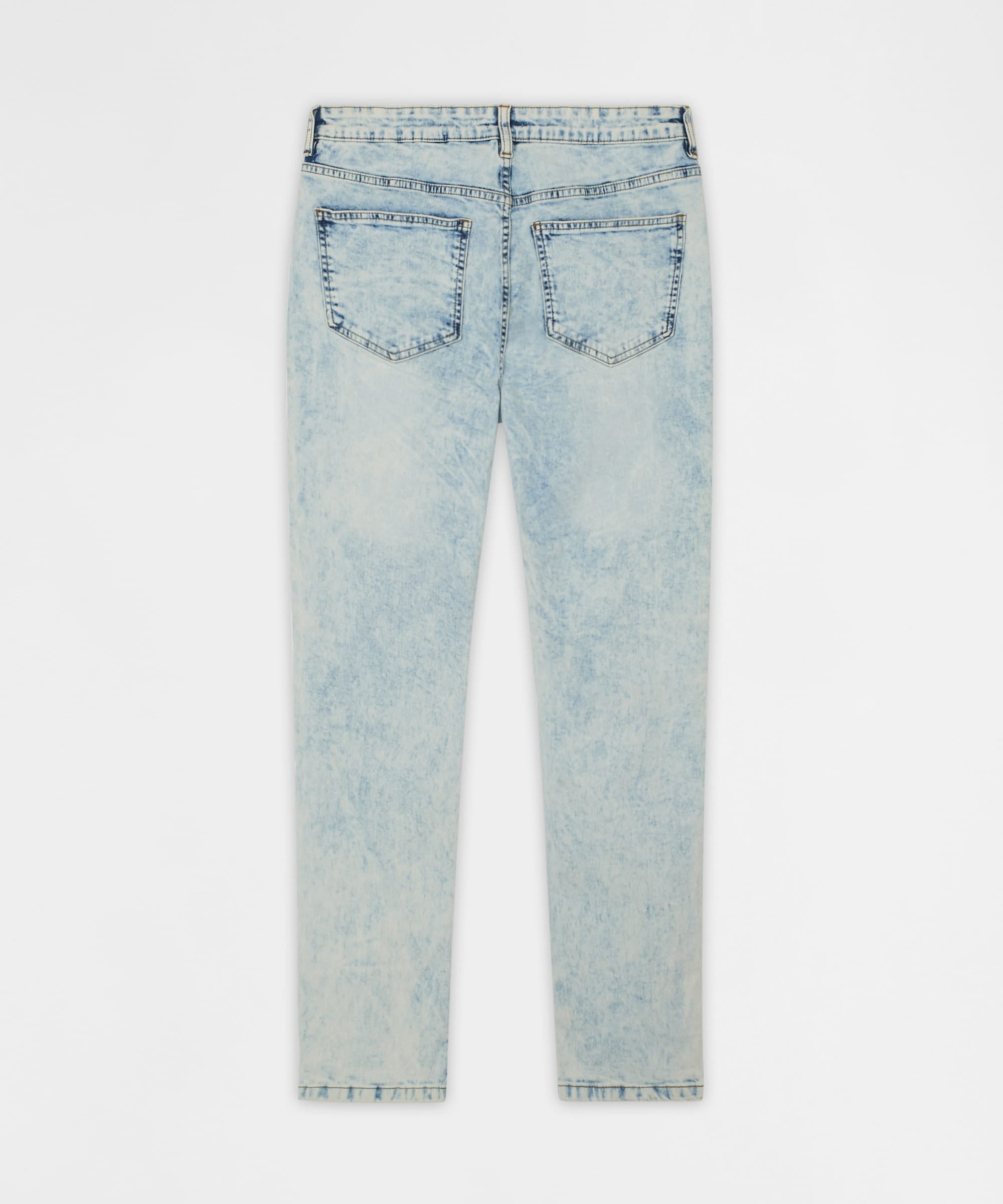 Bleached Out Distressed Skinny Jean - Light Blue