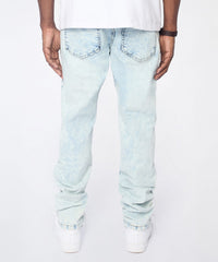 Bleached Out Distressed Skinny Jean - Light Blue
