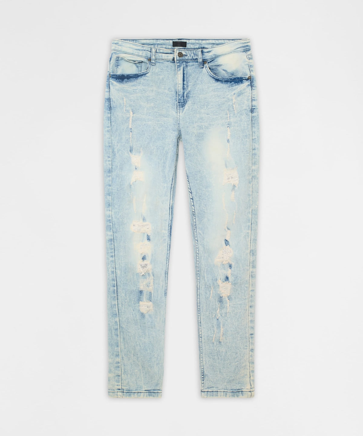 Distressed Rip and Frayed Denim - Light Blue