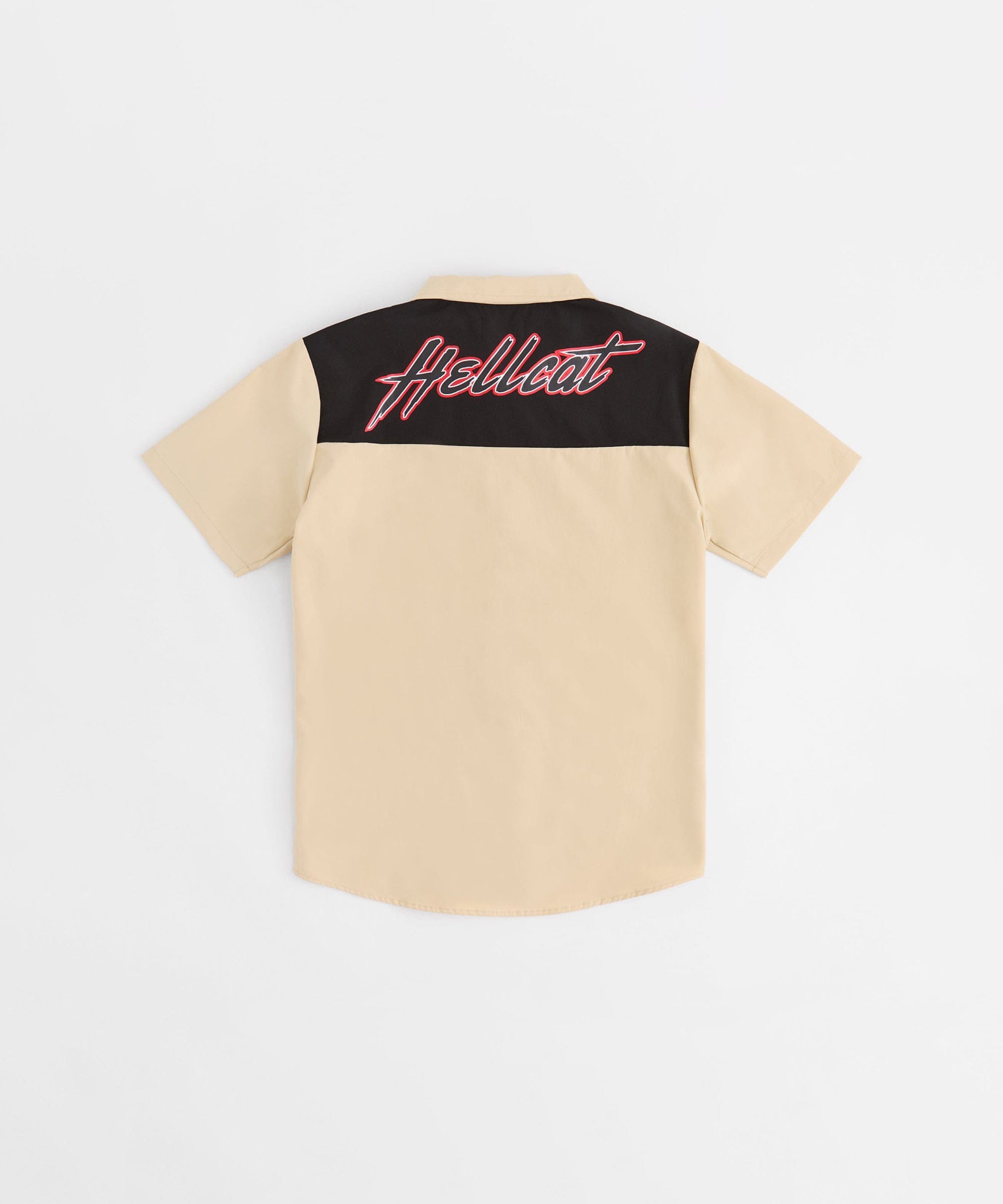 Dodge Hellcat Mechanics Button Down Shirt - Khaki