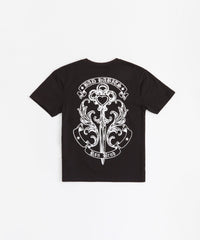 Bad Habits Graphic Short Sleeve Tee - Light Blue/Black