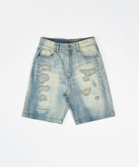 Destroyed Denim Shorts